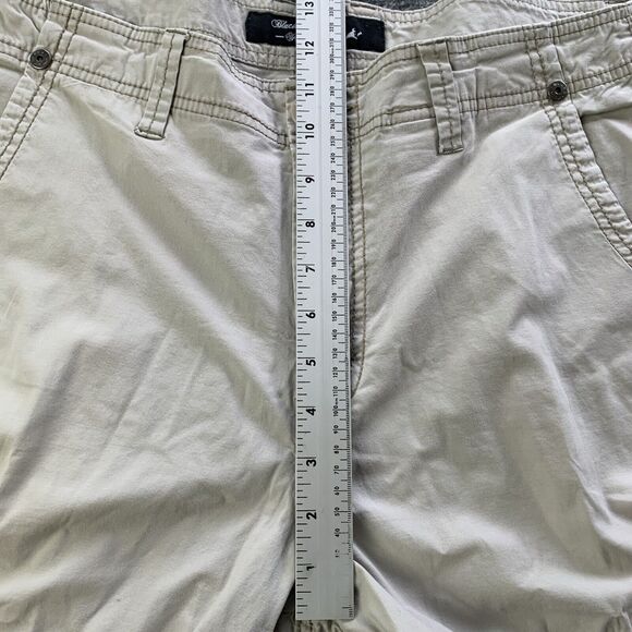 Black Bull Cargo Shorts Mens 36 Baggy Fit Y2K Beige Hiking Outdoor 15” Inseam - Picture 11 of 16